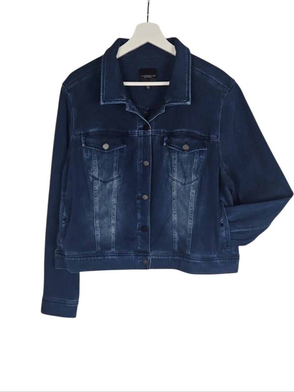 Liverpool Classic Powerflex Jean Jacket Womens Stretch Denim Casual Classic, XXL - Picture 11 of 14